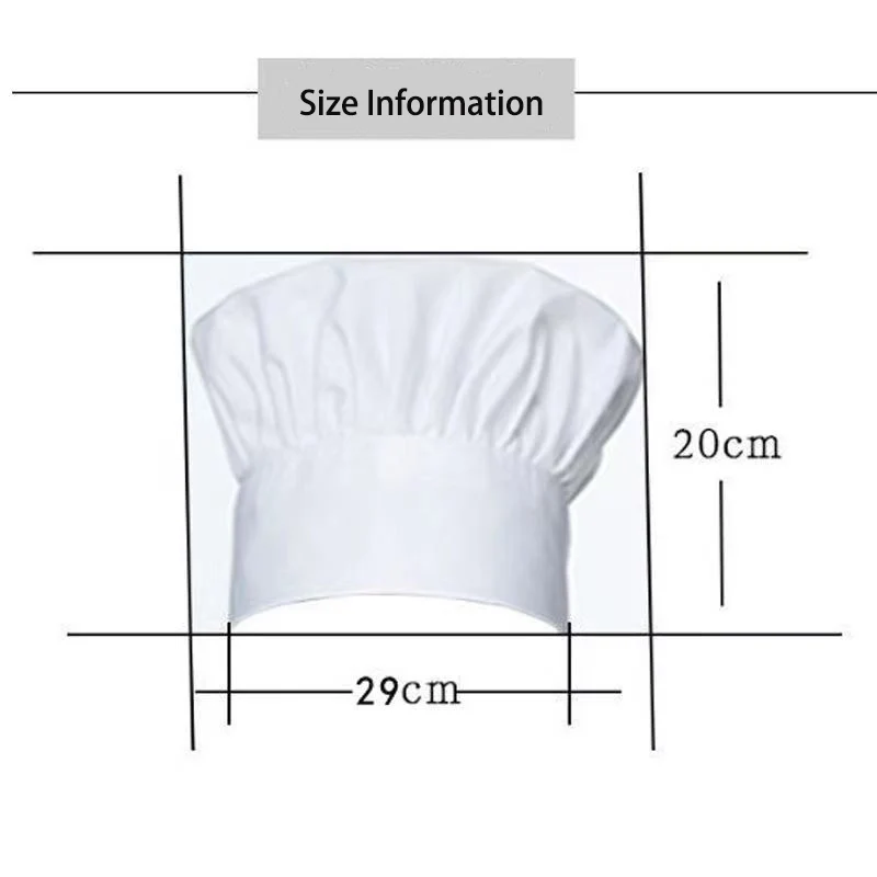 Polyester Cotton Cooking Aprons Adult Chef Apron Hat Sets For Men