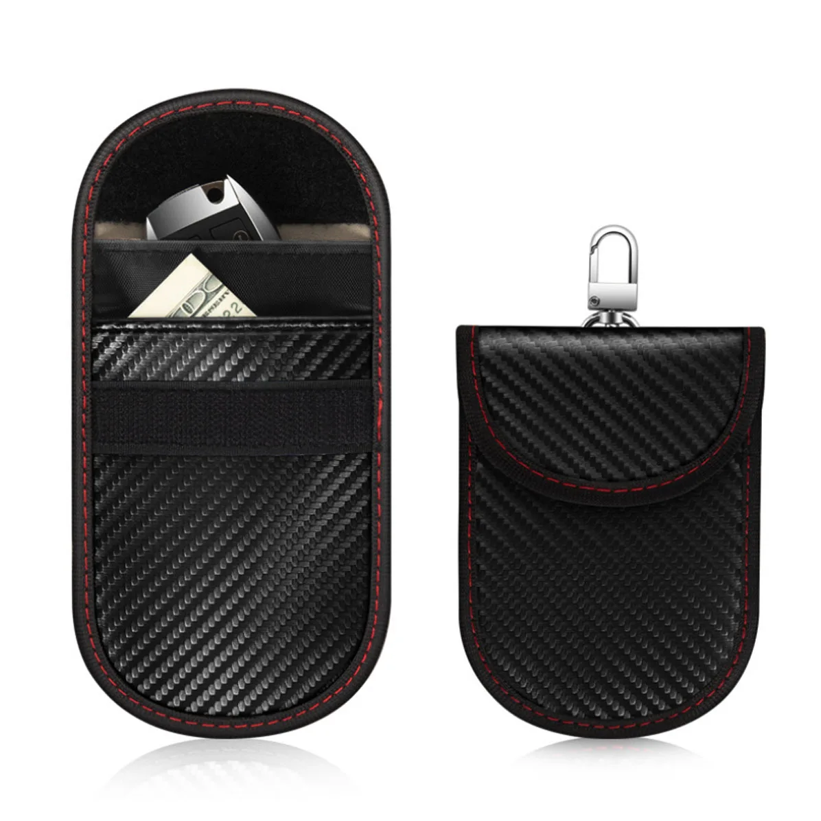 Faraday Pouch for Car Keys, Keyless Signal Blocking , Anti-theft Remote Entry Smart Fobs Protection