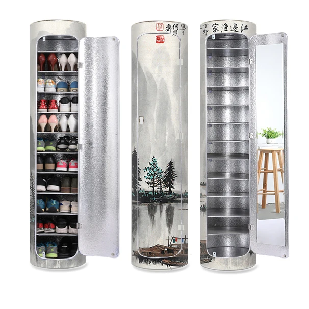 Hebei Shijiazhuang Shuanghui export high quality shoe rack can rotate 360 degrees Chinese wind high-end shoe rack