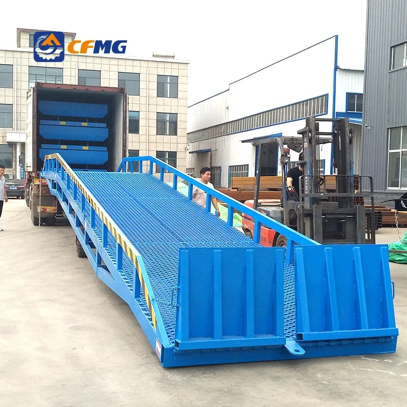 15T board dock leveler hydraulic container leveler container ramp for forklift