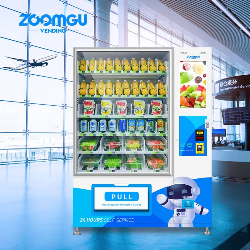  Zoomgu открытый Лифт автоматический торговый автомат для молока и