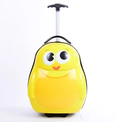 Cute child travel luggage bag trolley little girl suitcase one set with luggage for kid