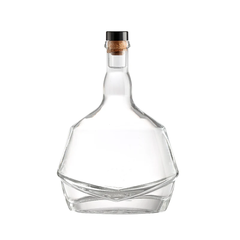 Cheap Price Luxury 500ml Glass Wine Whisky Liquor Vodka Spirit Glass Bottle