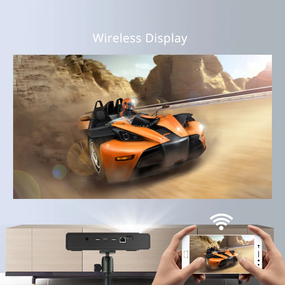 Оптовая продажа с завода портативный 3D-проектор BYINTEK R15 Wi-Fi 4K мини-проектор на Android для домашнего кинотеатра проектор семейной