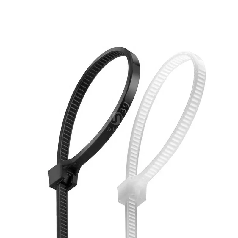Manufacturer Custom Industrial Plastic Nylon 66 Heavy Duty Black Cable Ties Zip Ties Price