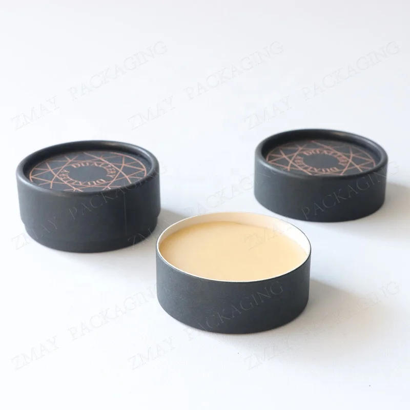 vegan and biodegradable mini size 30g lip balm packaging round cardboard jar lipbalm tube manufacturer