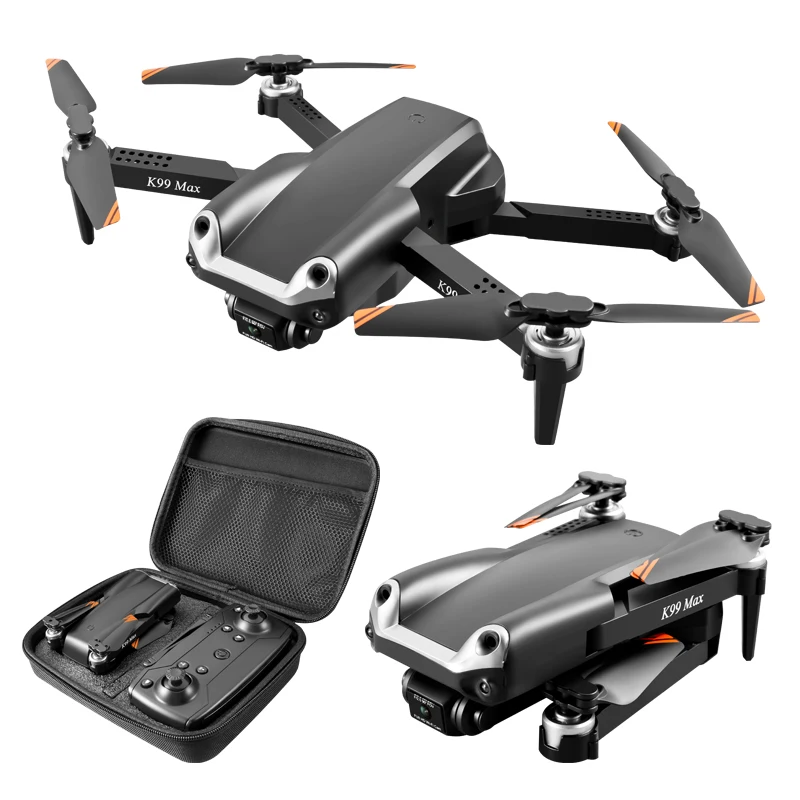 K99 Max Drone 2.4GHZ WiFi 4K HD Dual Camera Aerial Photography Drone Three-way Obstacle Avoidance Folding Quadcopter