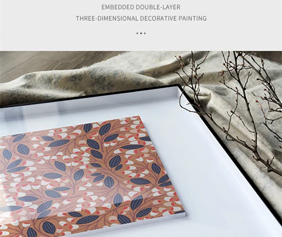 Contemporary Popular 3D hanging deep shadow Box Wall Art Handmade Oil Painting Canvas With Frame Artwork Of Home Decor Wall Art