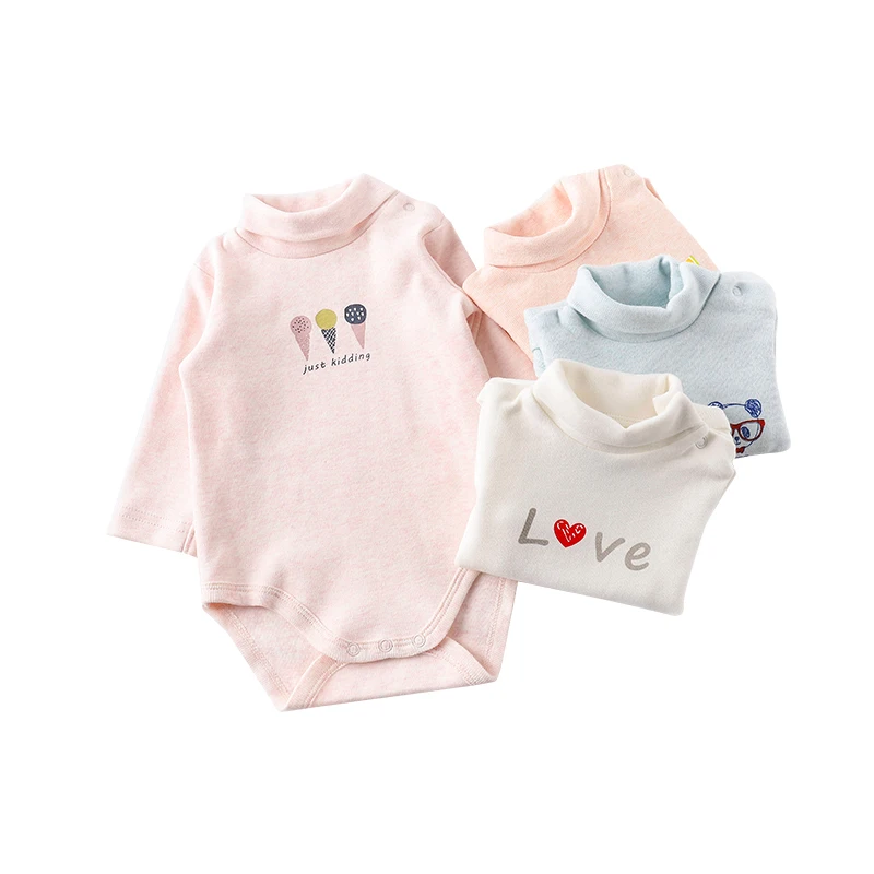 Comfortable Long Sleeve Baby Jumpsuit Bodysuit Clothing Fashion Print Baby Romper for Spring Autumn Winter