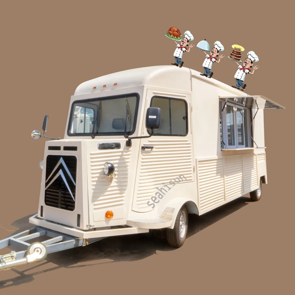 CE DOT New Designed Multifunctional Street fast Food Van mobile coffee food truck used food trucks