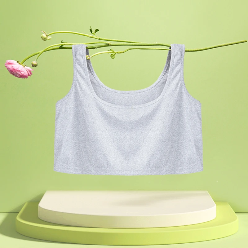 Newly design whosale braless tank top shirts with two strings cotton tank top for women