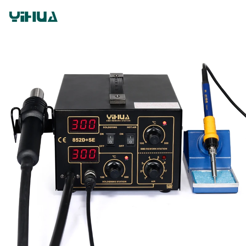 Паяльная станция YIHUA 852D + SE (диафрагменный насос)