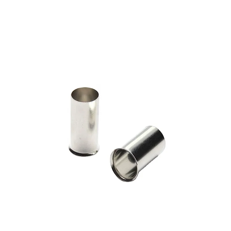 Non-insulated cord end copper tube terminals