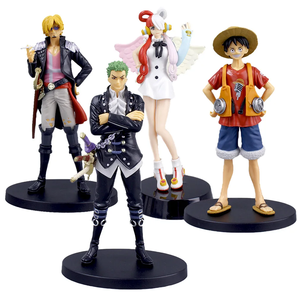 4 стиля красный Luffy Zoro Uta Sanji 18 см игрушки японское аниме Статуэтка