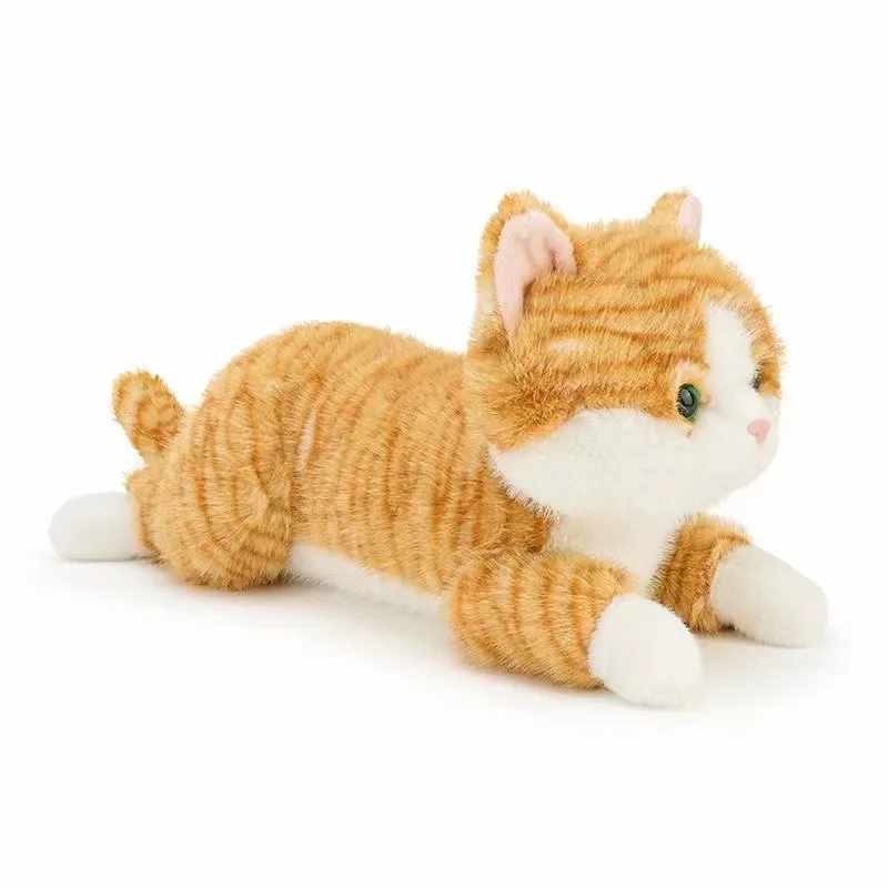 Customized cute high fidelity cat plush toys for children