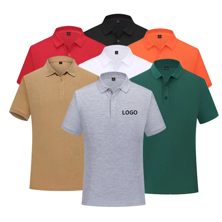 Wholesale Blank Polo Shirts Custom Embroidery LogoT-Shirts Plain Golf Polo T-shirts Custom Unisex Polo Shirt
