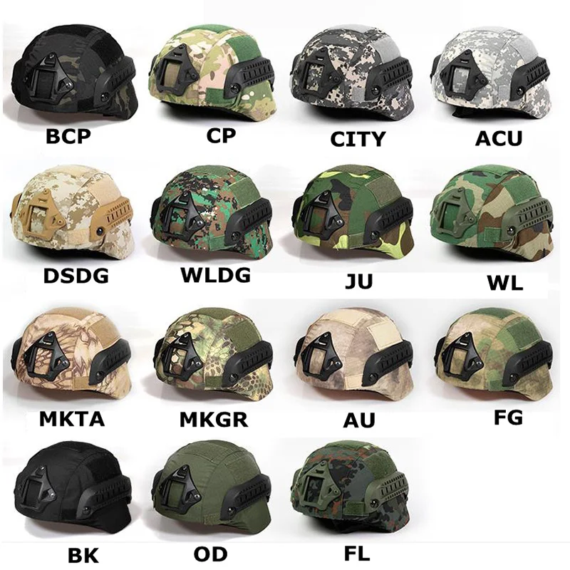 Tactical Helmet Cover Helmet Paintball Wargame Gear CS Helmet Cover Camouflage outdoor cover cloth Tactical Equipment