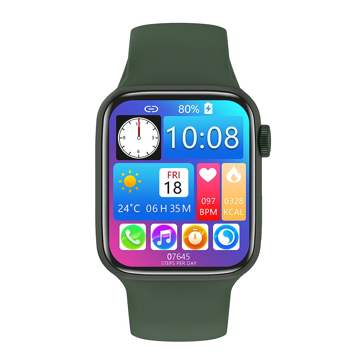 Alib aba ready to ship hot selling 1.69 inch Full Touch Screen Waterproof Wrist Men Women Smart Watch