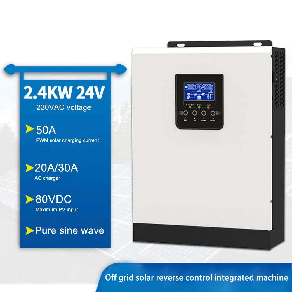 Pure Sine Wave Off Grid Sales Competitive Price Solar Inverter 12v 3000w Inverter for Solar PWM 220V 24V 3KVA HELIOS 230VAC 93%