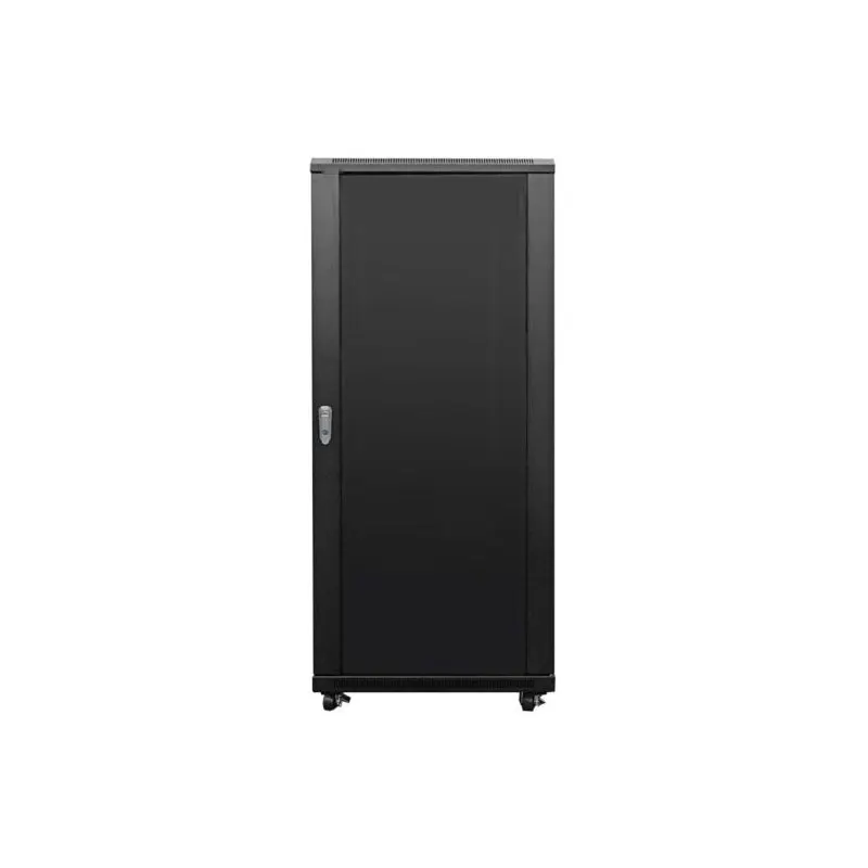 27U Cabinet Lockable Glass Door Removable Side Panel Network Data Rack Wall Mount LAN IT Equipment 20kg Max 42U