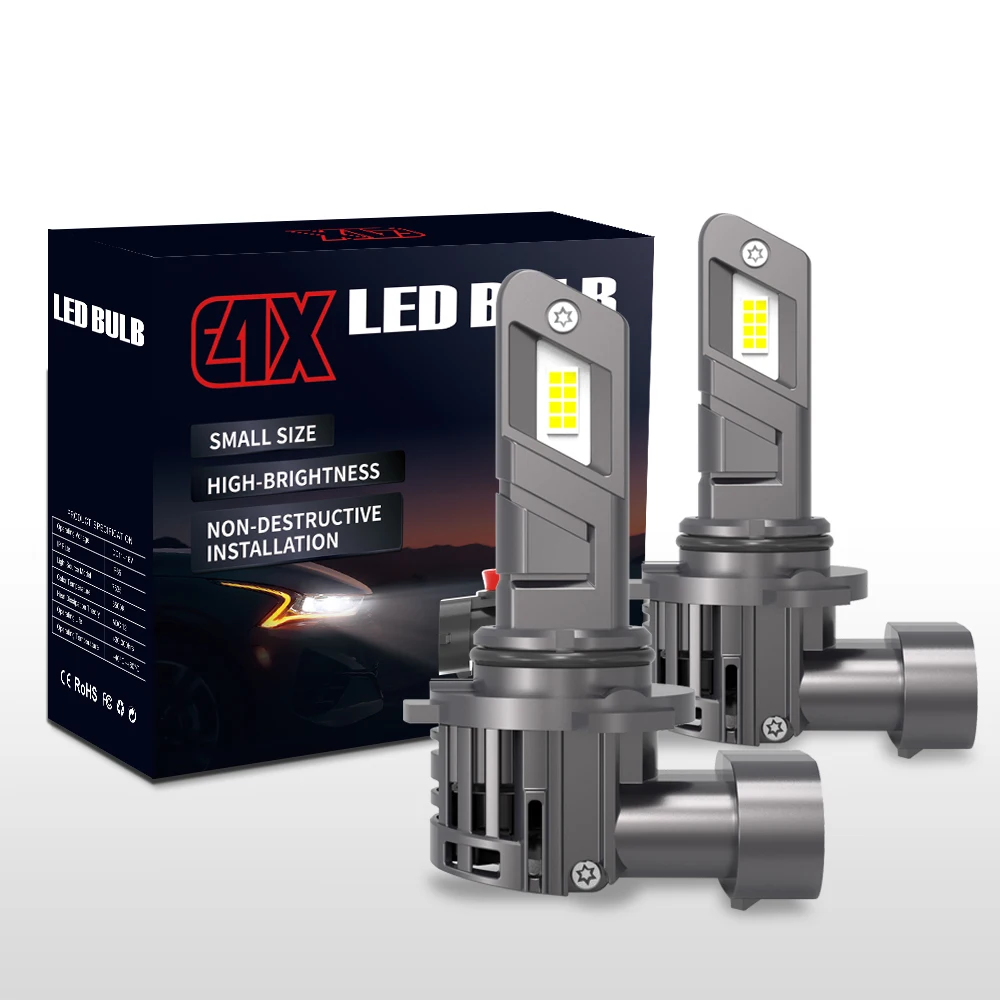 LANSEKO E4X small size with high brightness 5600 lm  h11 h7 h4  halogen size  headlight  plug and play  led headlight