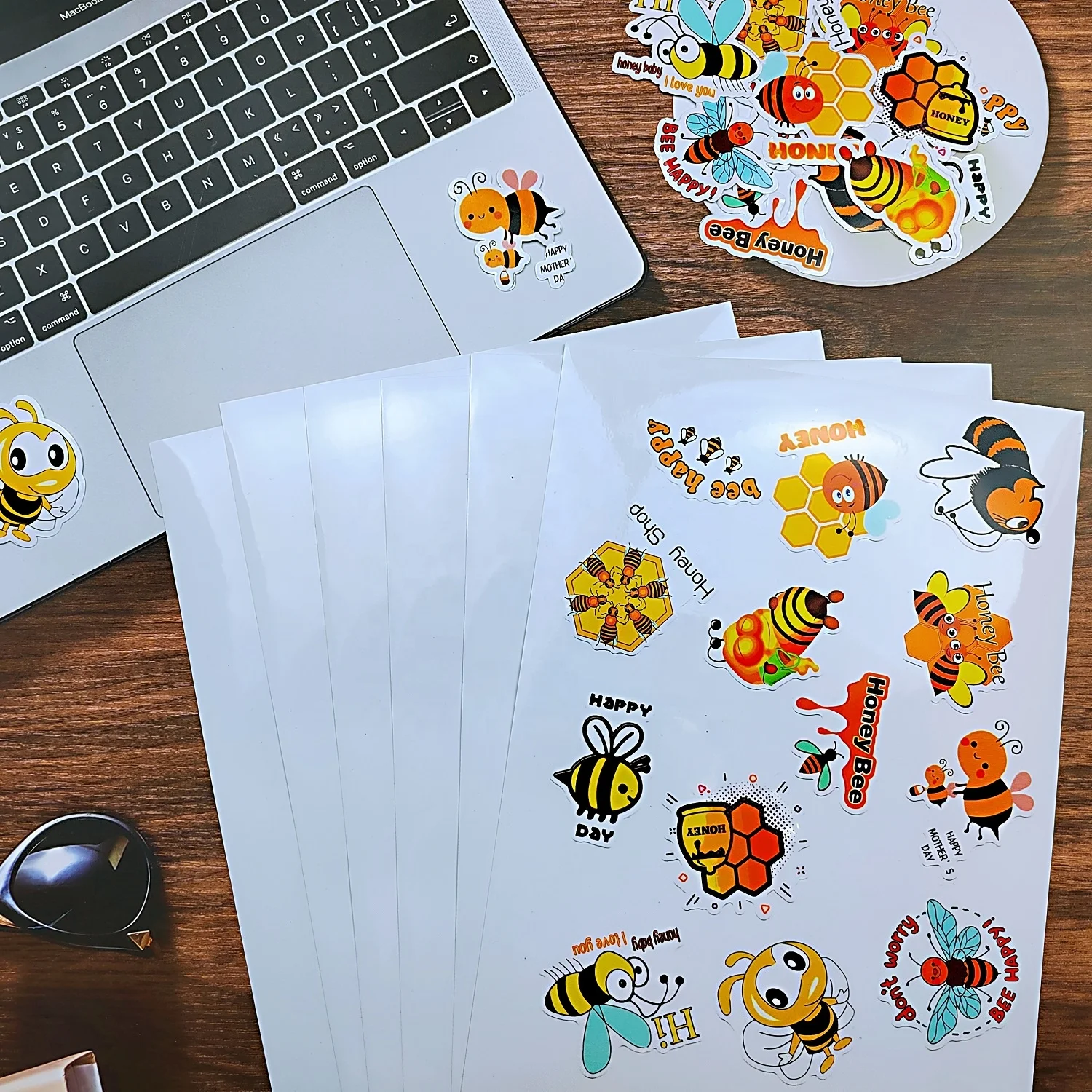 PET Vinyl Sticker Paper Clear Printable Print White Waterproof Adhesive