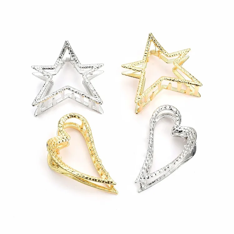 Factory outlet metal geometry head scratching clamp bath dish hair hairpin ms shark clip