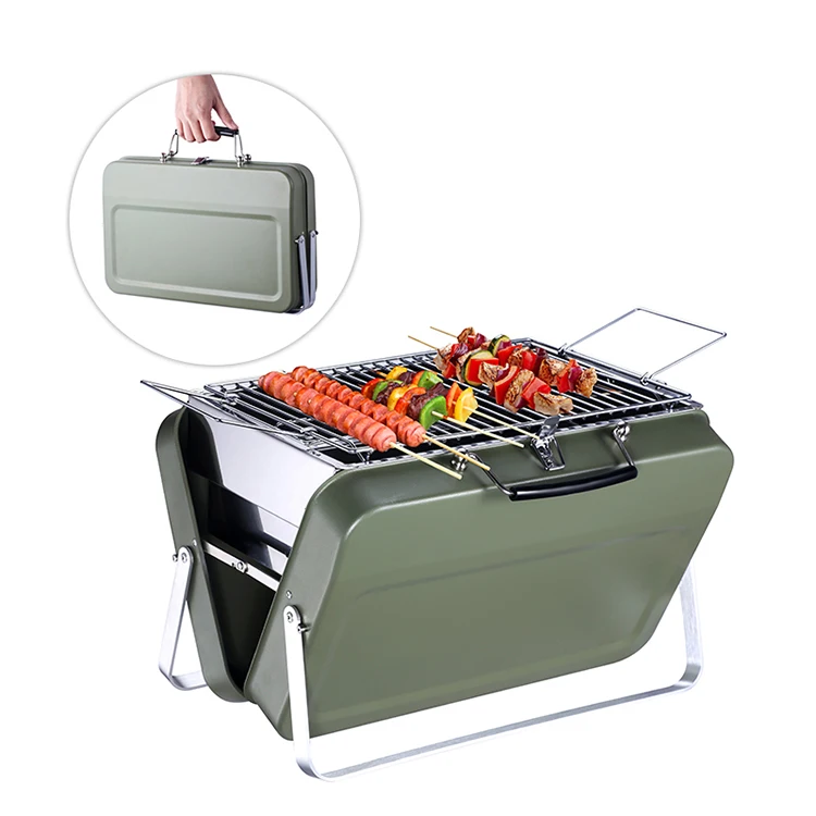High quality Barbecue Mini Charcoal Grill Portable Folding BBQ Grill Outdoor