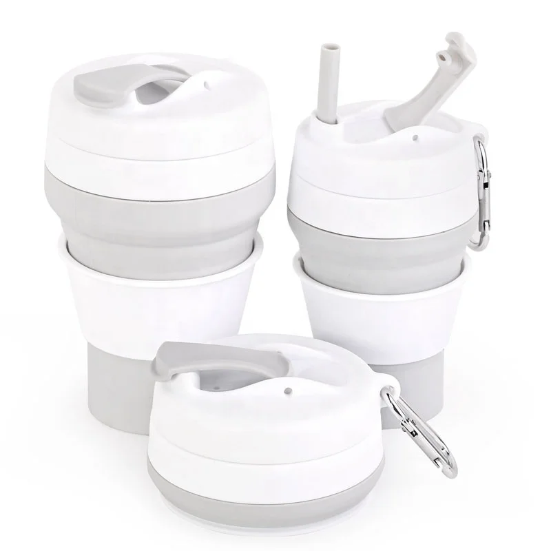 Custom Reusable Espresso Coffee Cup Silicone Folding Coffee Cup