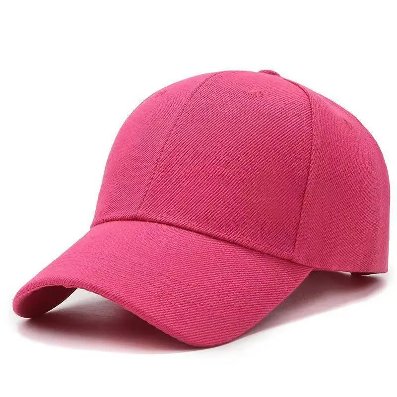 Manufacturer Hair Pure Color Naked Cap Advertising Hat Visor Female Multi-color Casual Baseball Cap