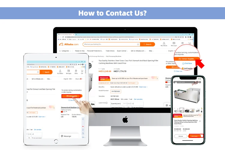 Electric Filleting Killing Small Cutting Fish Back Splitting Machine 