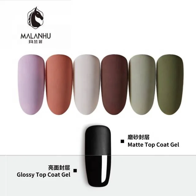 OEM Brands Private Label Original Cosmetics Acrylic Finish UV Led Gel nail Polish Cover Super Velvet Matte Top Coat