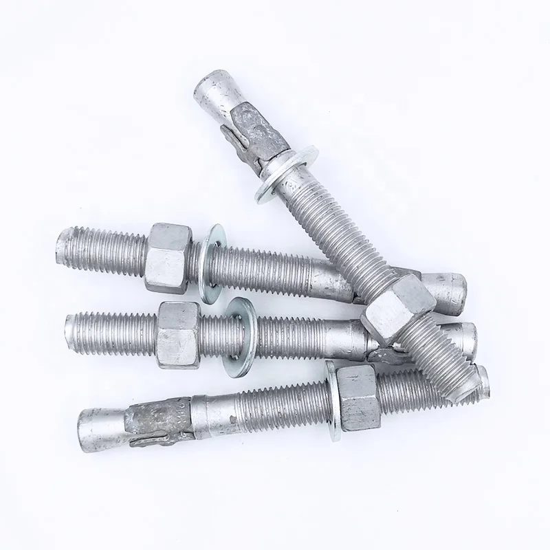 H.D.G Carbon Steel Wedge Anchor Hot Dipped Galvanized Expansion Anchor Bolt Dyna Bolt
