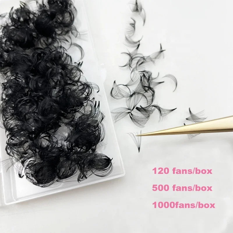 in stock 8D 10D 12D Loose Premade Fans Sharp Premade Loose Volume 3D-14d Loose Fans premade fan