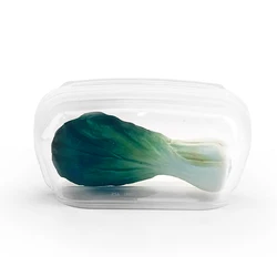 Stand Up Silicone Food Storage Bag Kitchen Freezer Silicone Reusable Organizer Container