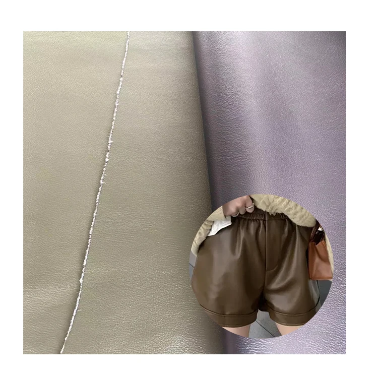 Прямая Продажа с фабрики оптовая продажа ткань из искусственной кожи замша кожзаменителя для брюк юбка модный дизайн