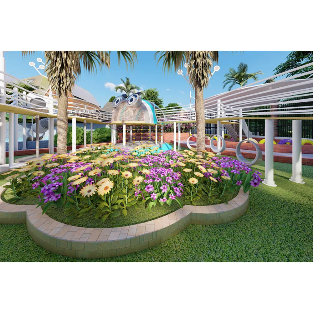 OEM playground equipment customized design outdoor large  playground for children play set