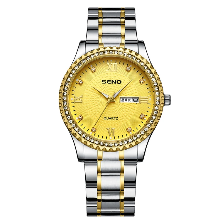 Relogio Feminino Роскошные Брендовые мужские часы водонепроницаемые 2019 с украшением в виде кристаллов кварцевые