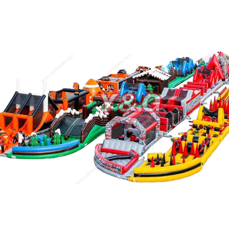 Y&G commercial inflatables park jump park indoor obstacle course inflatable rentals outside activities for kids inflat amus park