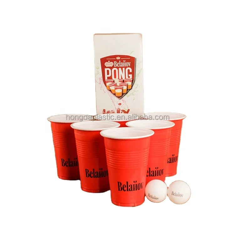 Hot Sale 16oz Beer Pong Cups Party Game Set Party Camping Game
