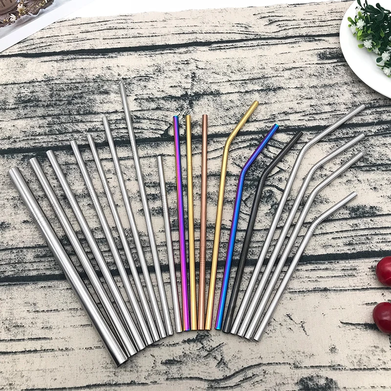 304 Stainless Steel Straight Pattern Straw for Bars Restaurants Hotels Personal Use Gifts Manufactured by Commercial Buyers