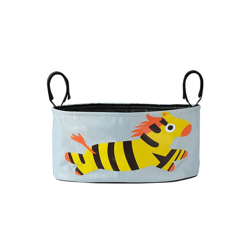 Multi-Function Canvas Baby Strollers Organizer, Universal Saddlebag Baby Crib small diaper bag