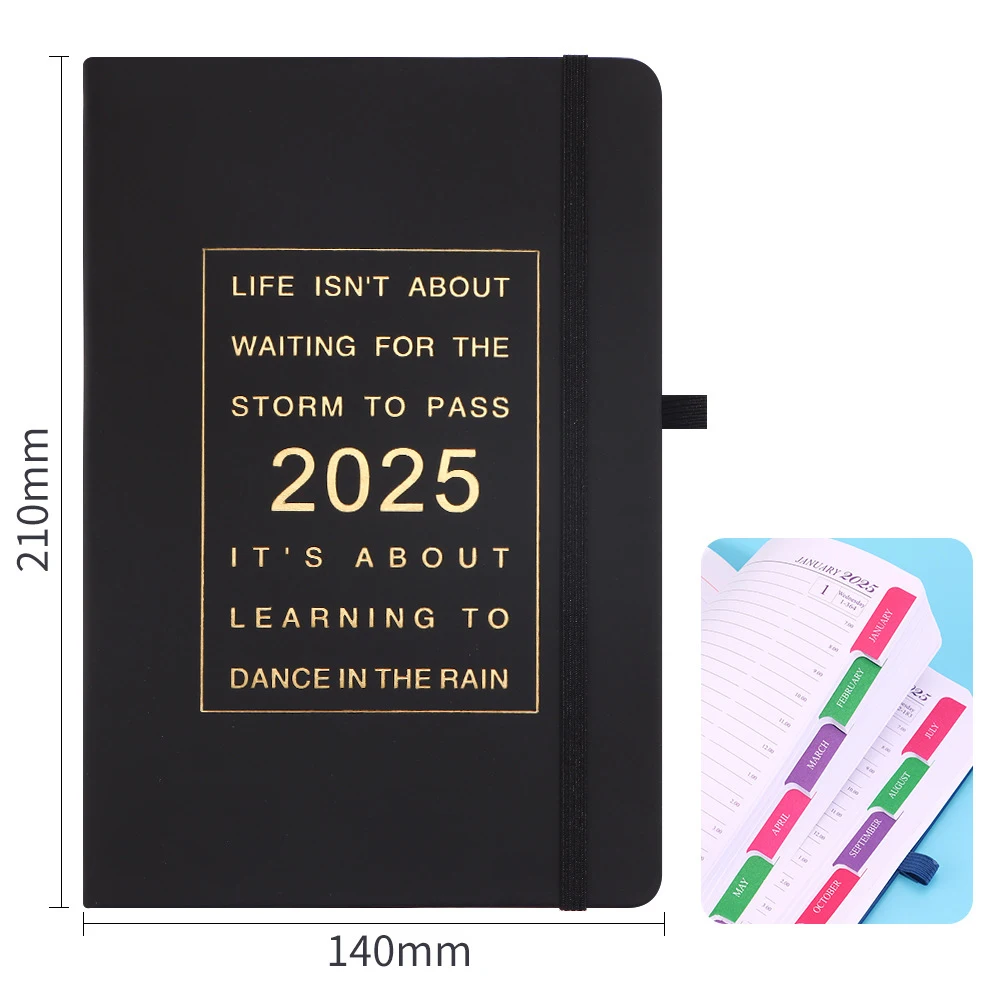 customizable logo journal budget books notebook Spanish English wholesale pocketbook planner book a5 2025 weekly planner custom