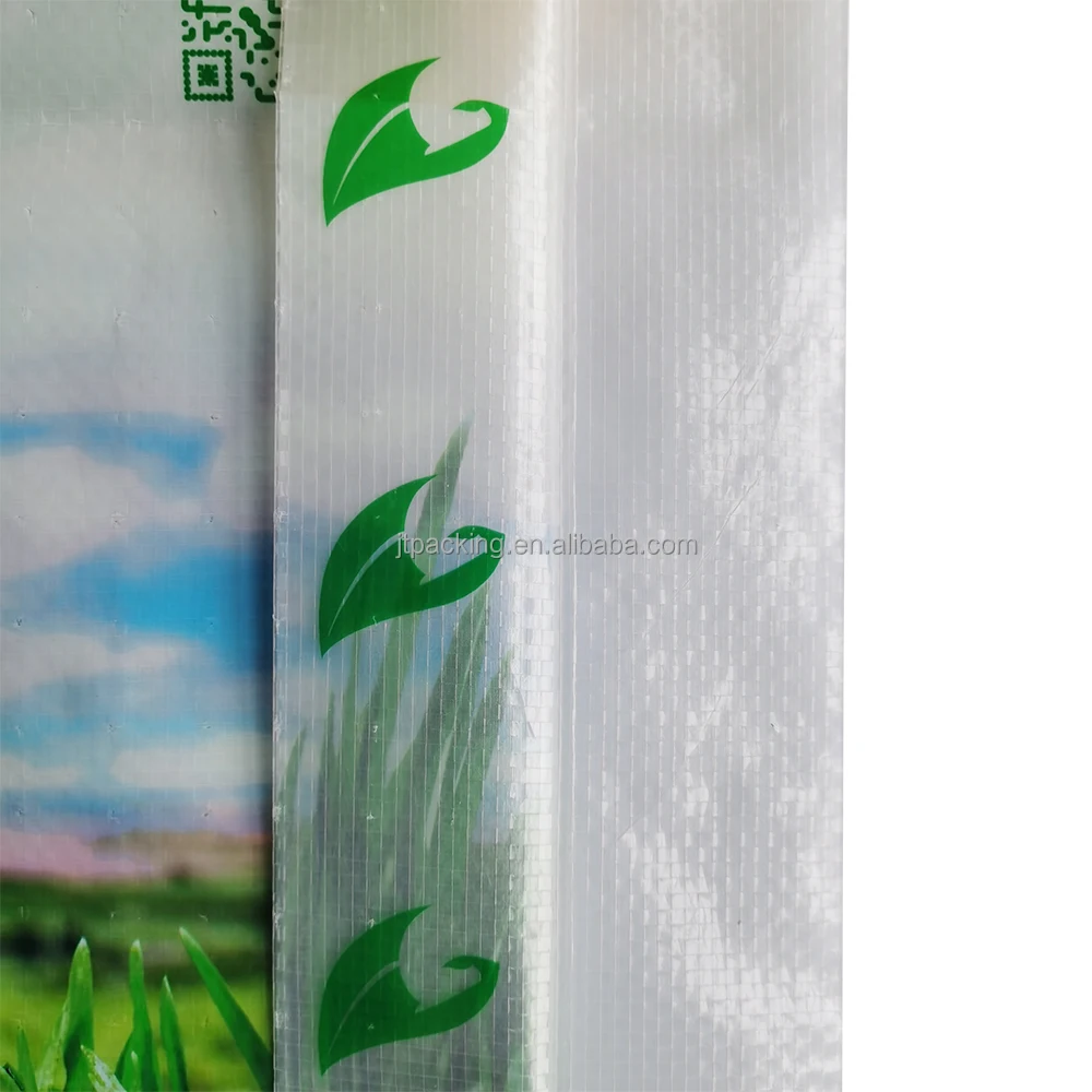 PP Woven Transparent Flour Packing Empty Sacks Bags for Feeds Rice Grain 20 25 50kg