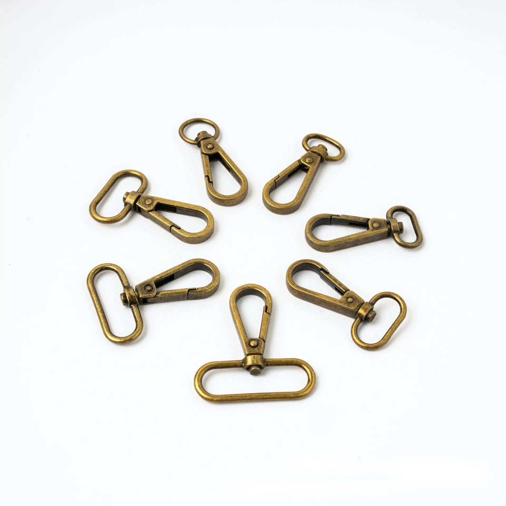 Factory Wholesale 12-38mm Hardware Accessories Lobster Clasp Handbag Bag Strap Swivel Snap Metal Hook Buckle