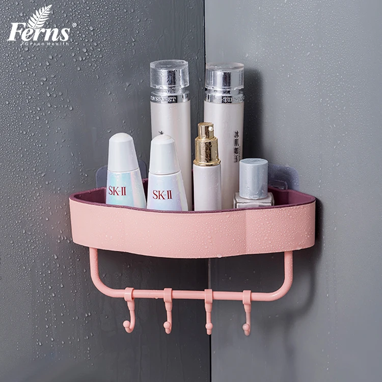 Cheap Price Bathroom Shelf Plastic Wall Shelf Storage Rack