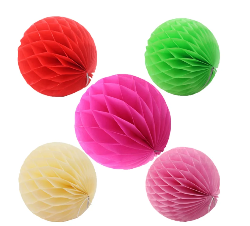 
Wholesale Handmade Pompoms Tissue Balls Paper Craft Honeycomb Ball 