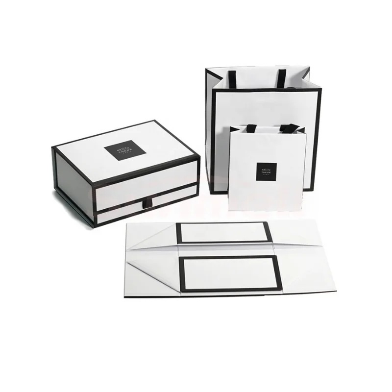 Cosmetic Box Packing With Magnetic Lid Celebrates Display Souvenir Gift Cardboard Clamshell Packaging Rigid Boxes