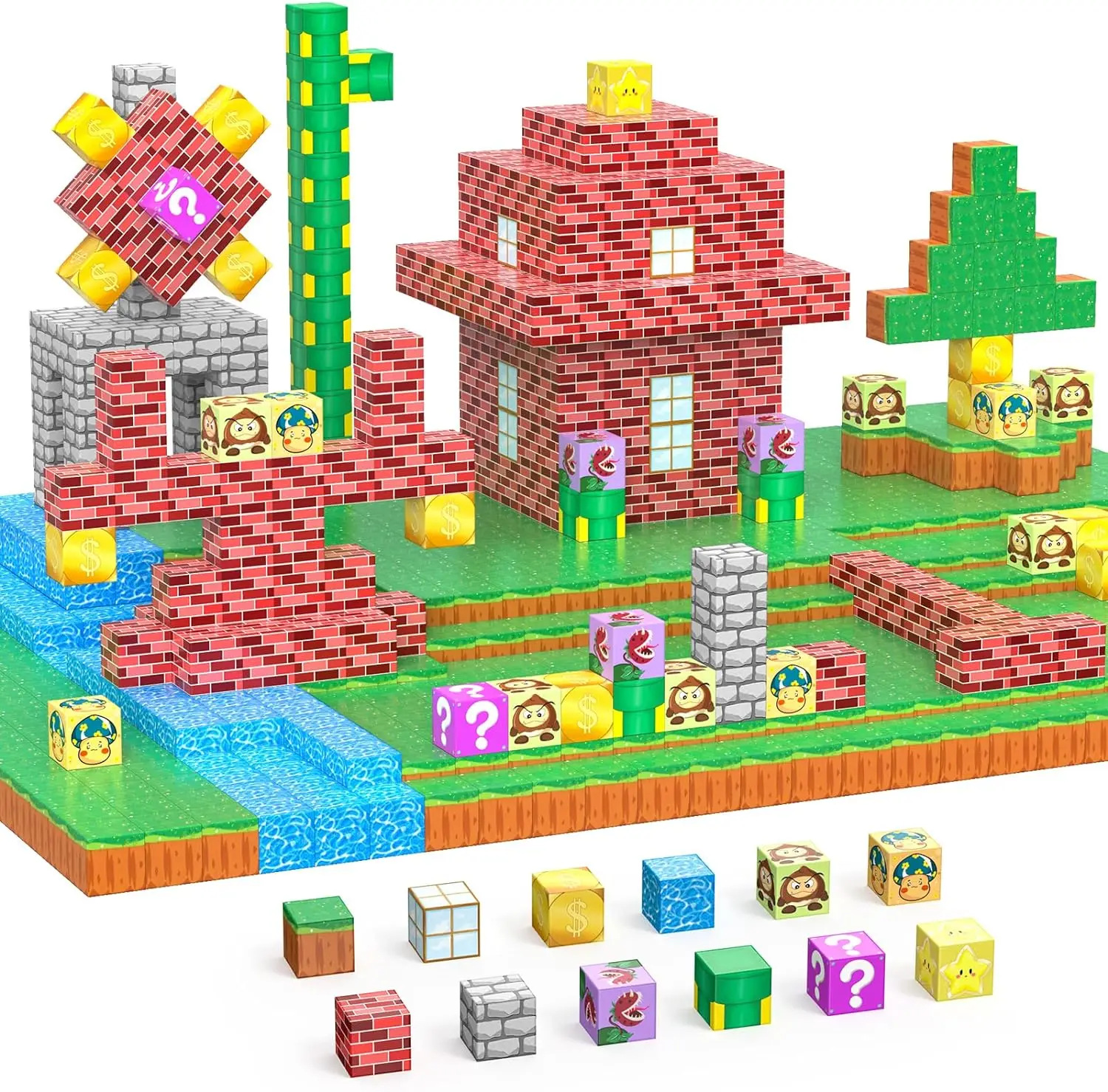 1inch Magnetic Blocks Building Toys Build Mine Magnet World Set Magnetic Cube Toys Age 4-13 STEM Construction Educational Toys