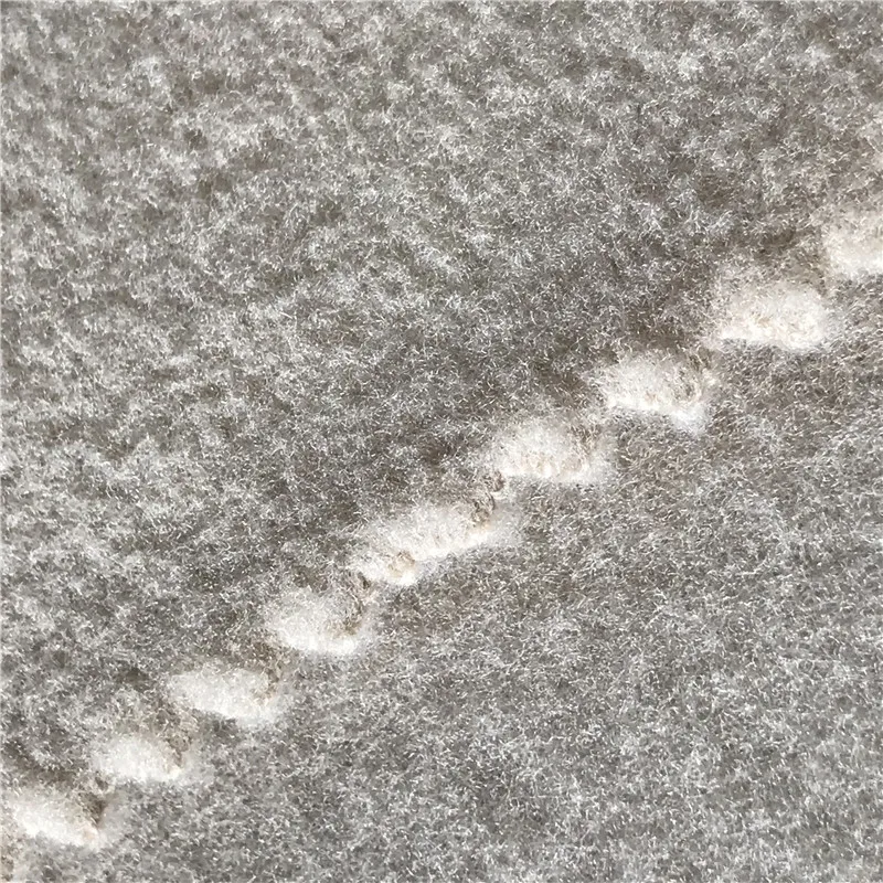 PF1/ROOSO REC Recycle 260GSM two side brushed dyed polar polyester fleece fabric high vis reflection fabric